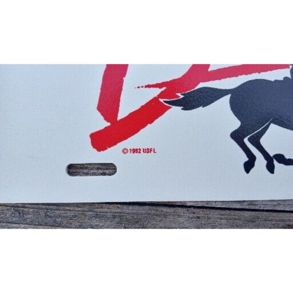 Tampa Bay Bandits License Plate plastic USFL 1982 Spring '86 Fast Shipping!! - Picture 4 of 4